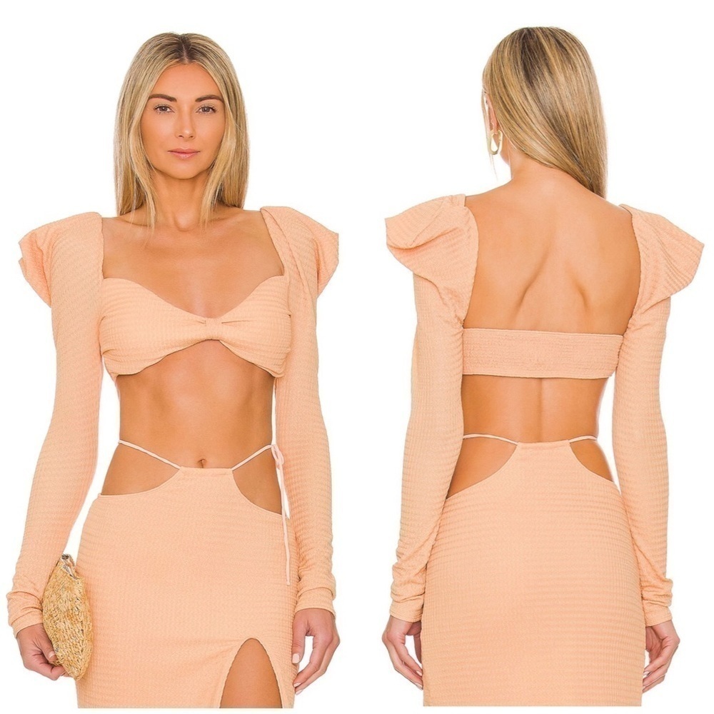 Revolve Lovers and Friends In The Moment Crop Top in Orange Size S